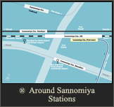 Around Sannomiya Stations